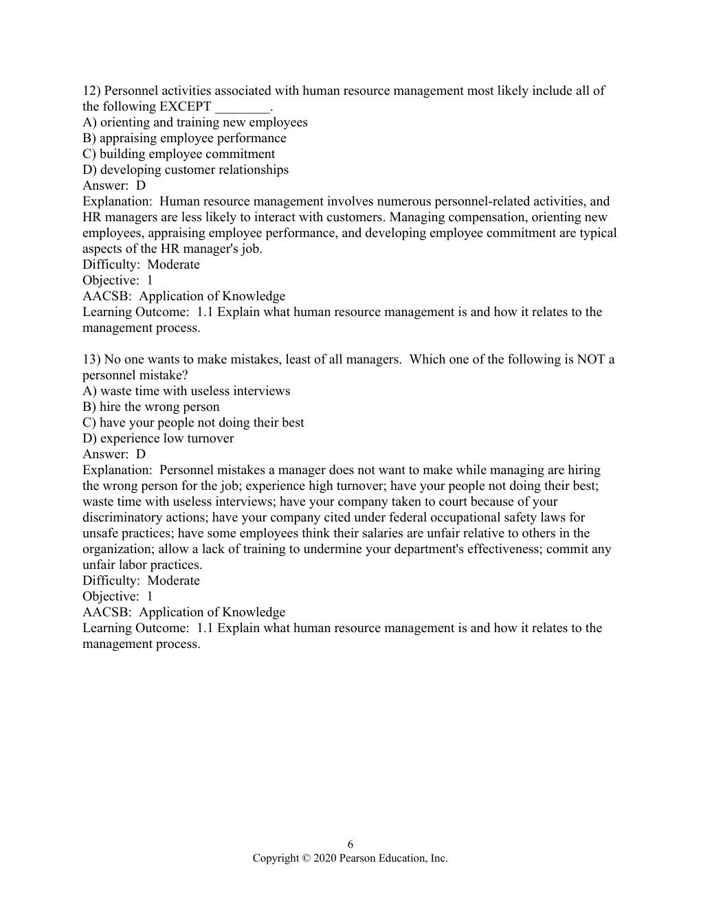 Preview page 7 of Test Bank for Human Resource Management, 16th edition By Gary Dessler