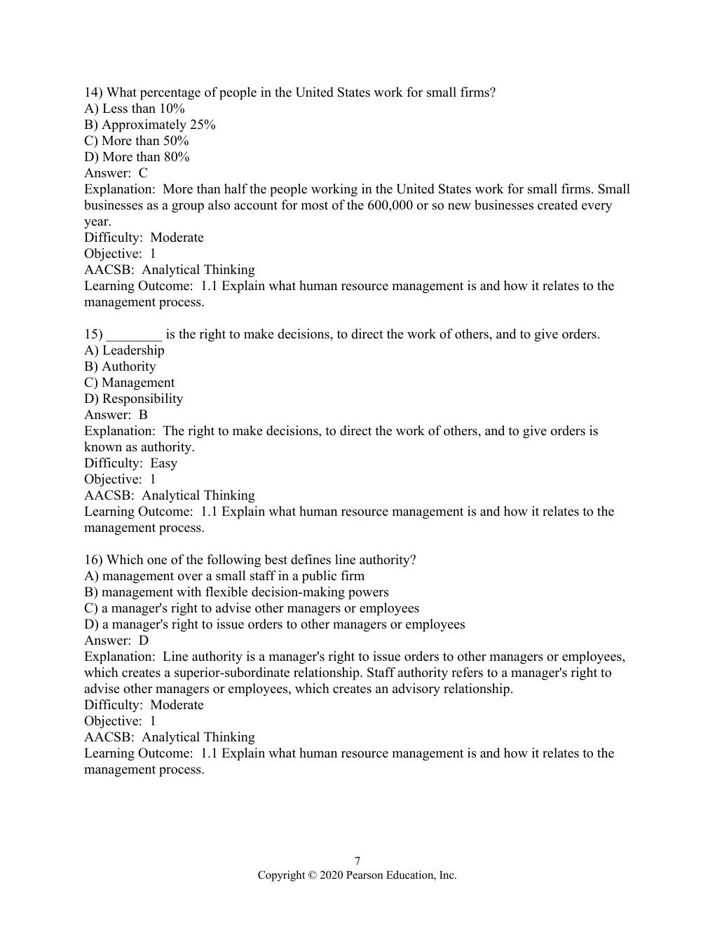 Preview page 8 of Test Bank for Human Resource Management, 16th edition By Gary Dessler