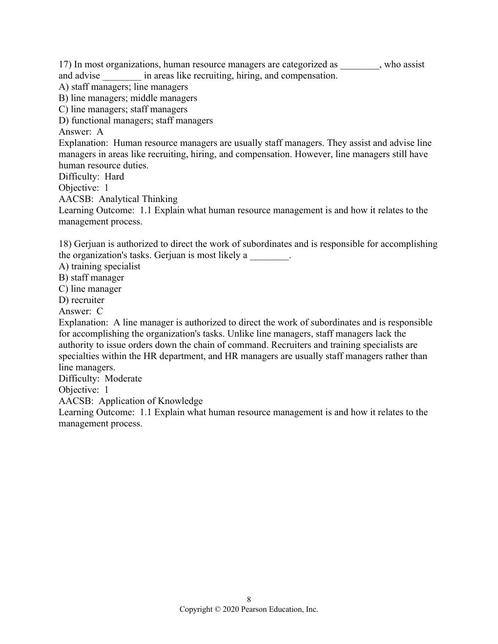 Preview page 9 of Test Bank for Human Resource Management, 16th edition By Gary Dessler
