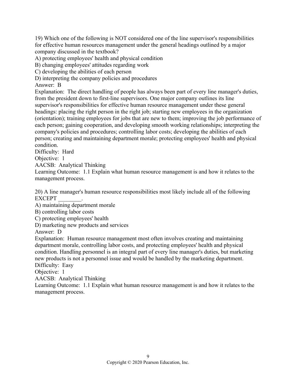 Preview page 10 of Test Bank for Human Resource Management, 16th edition By Gary Dessler