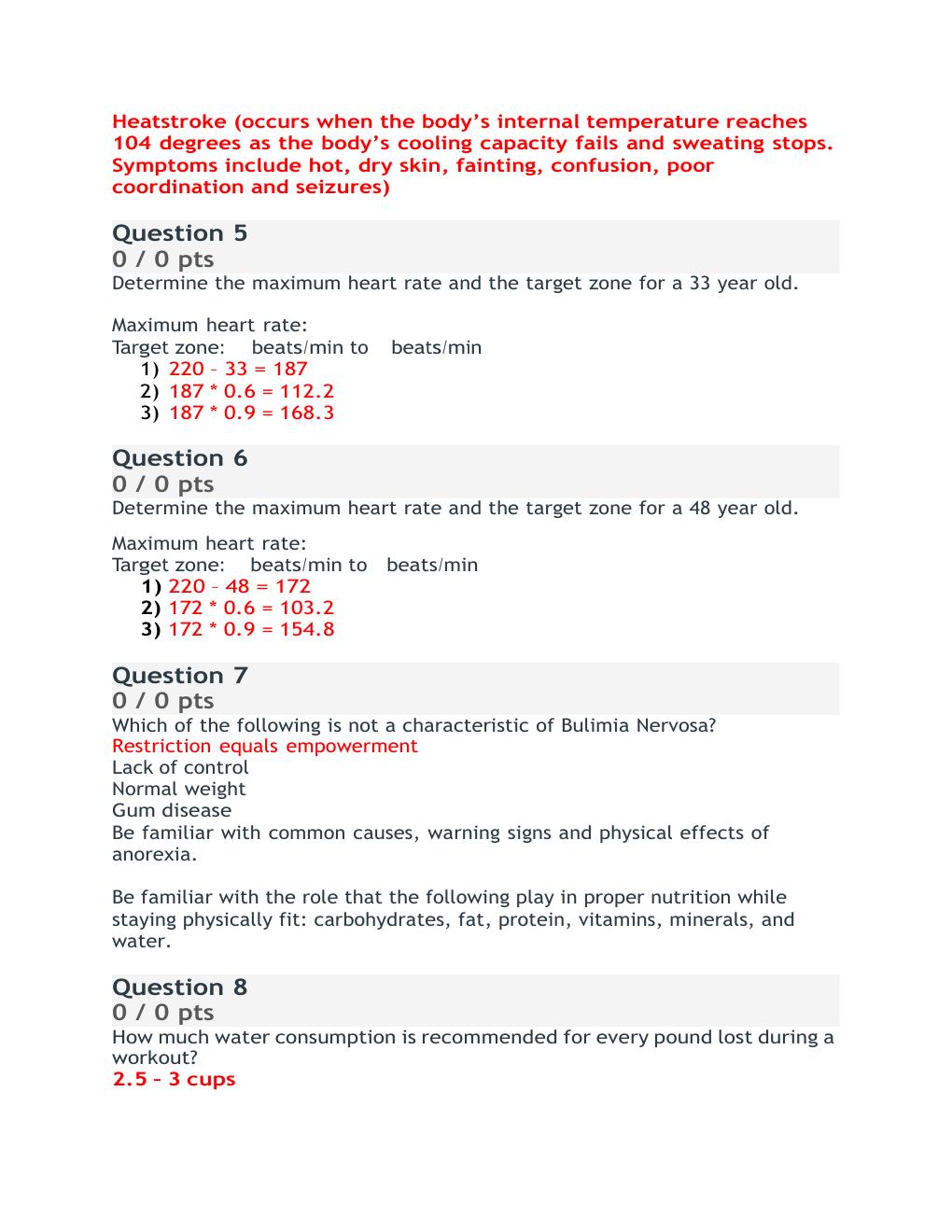 Preview page 2 of PORTAGE LEARNING BIOD 121 NUTRITION MODULE 5 PROBLEM SET  EXAM