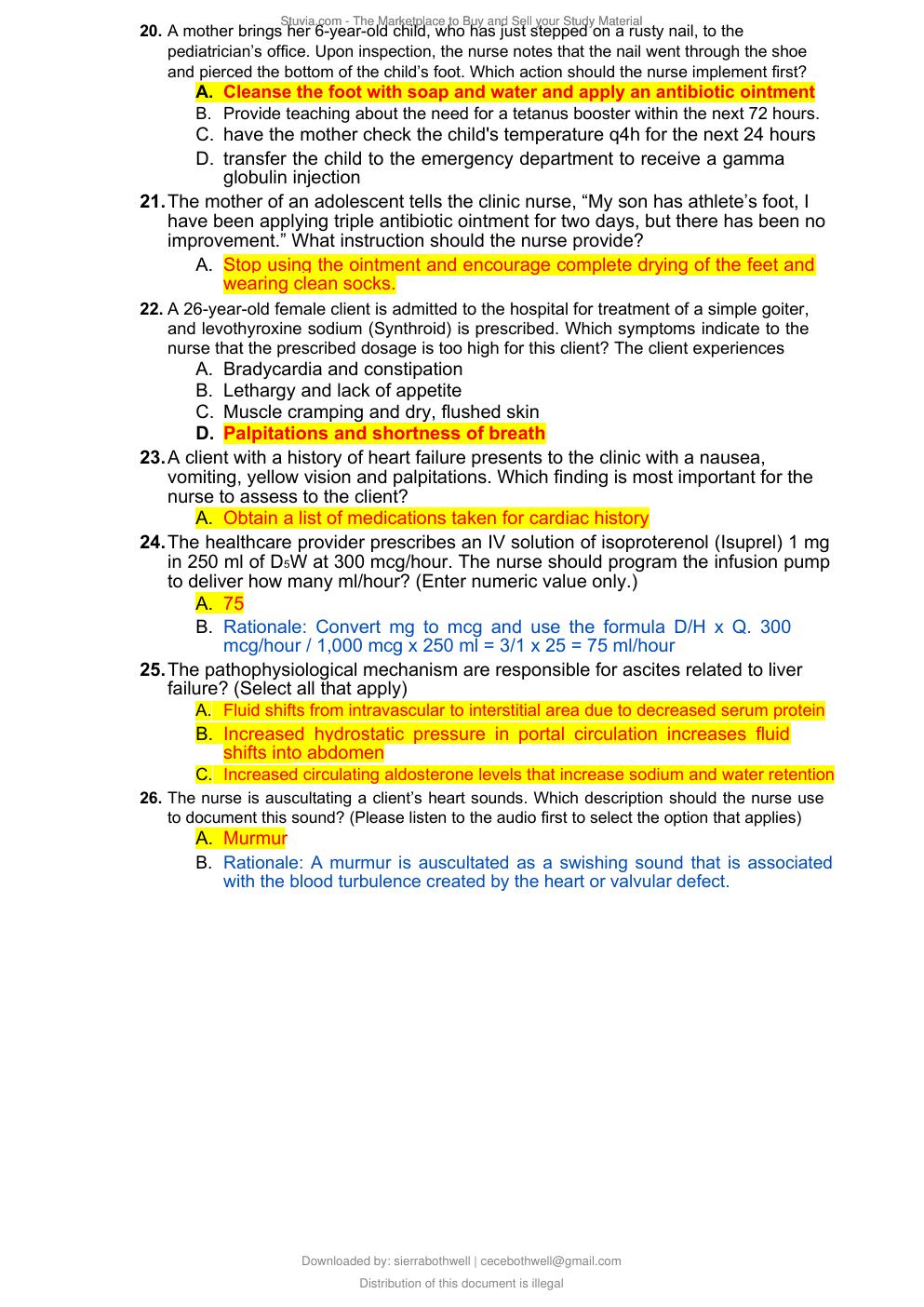Preview page 3 of HESI Exit Exam Test Bank Highly Tested Exam Prep