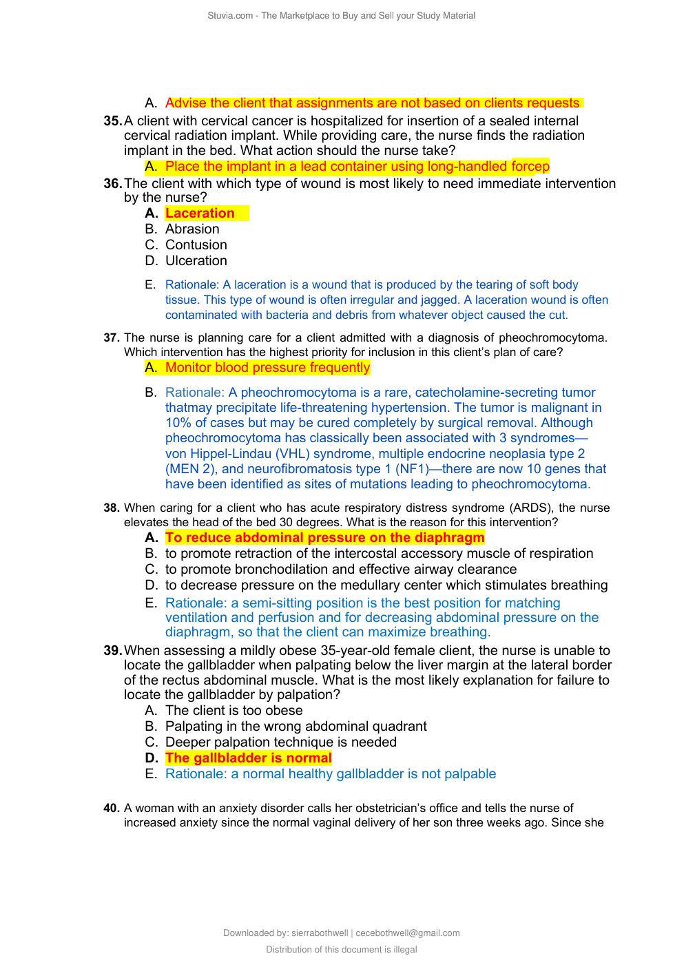 Preview page 5 of HESI Exit Exam Test Bank Highly Tested Exam Prep