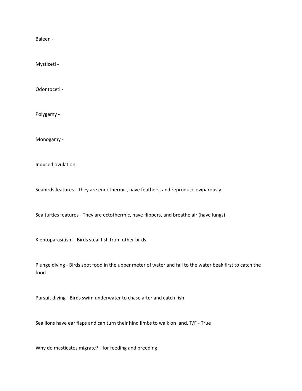 Preview page 2 of Oceanography Week 15 Vocabulary and Questions