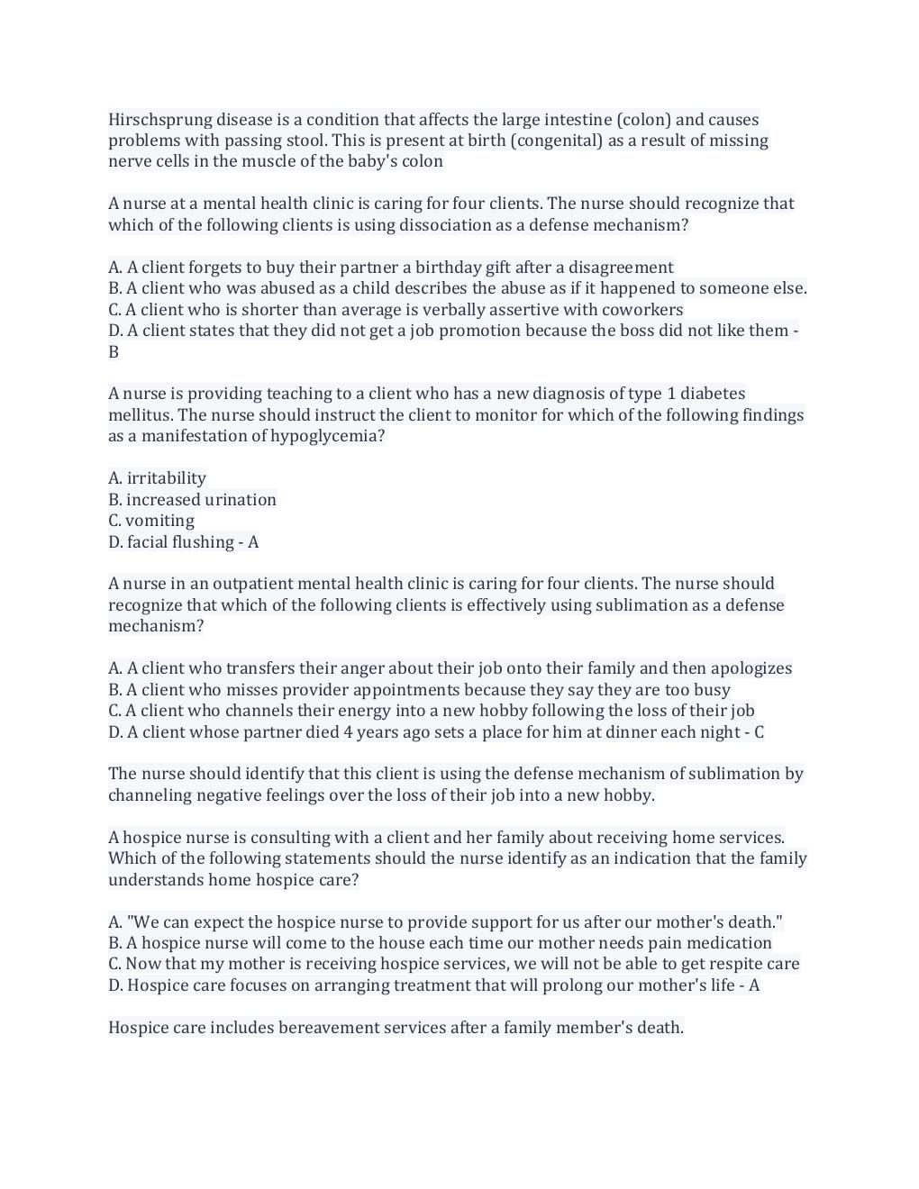 Preview page 2 of ATI - Comprehensive Test B Questions And Answers With Complete Solution