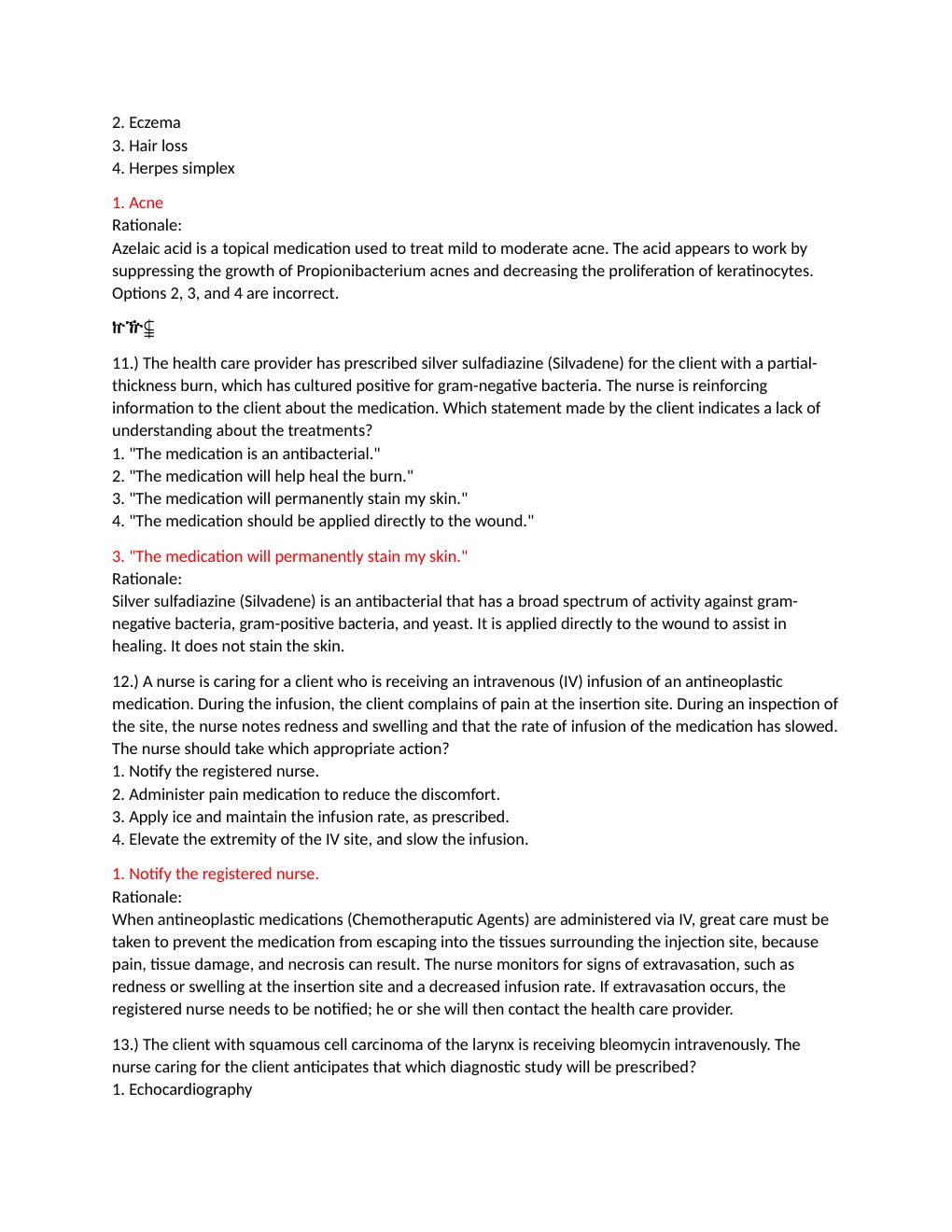 Preview page 4 of ATI Pharmacology Proctored Exam, Test Bank Complete Latest  Versions highly Tested Questions and Answers