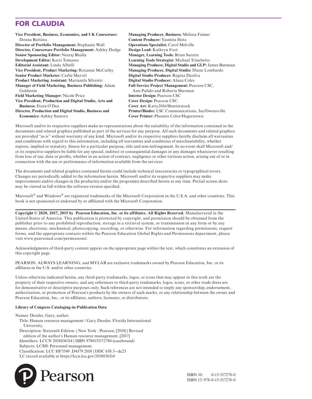 Preview page 7 of Human Resource Management, 16th Edition By Gary Dessler | eBook