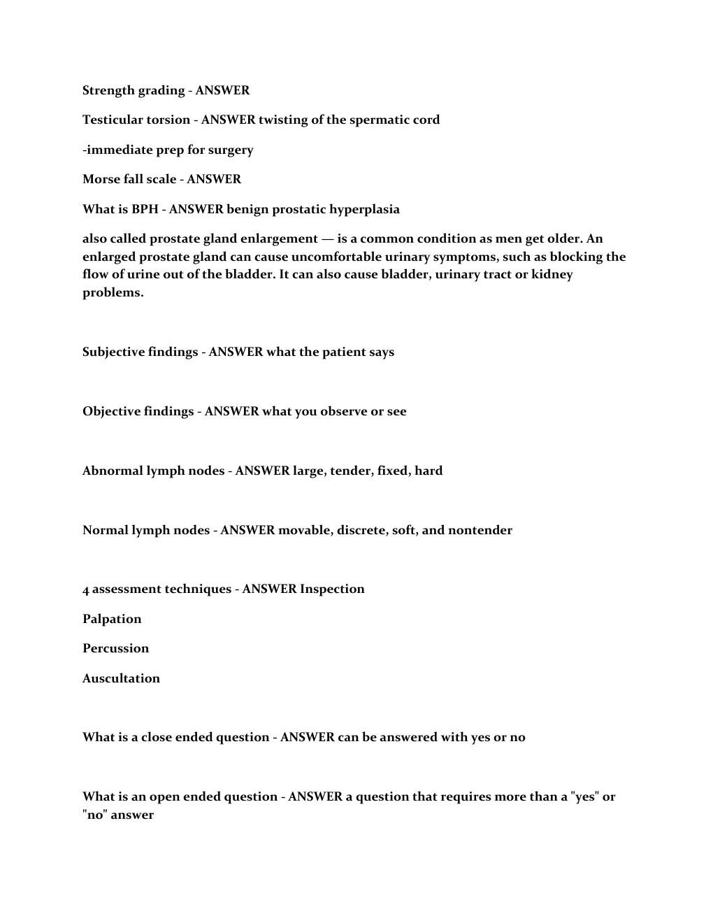Preview page 3 of NUR 2830 Final Review Questions and Answers