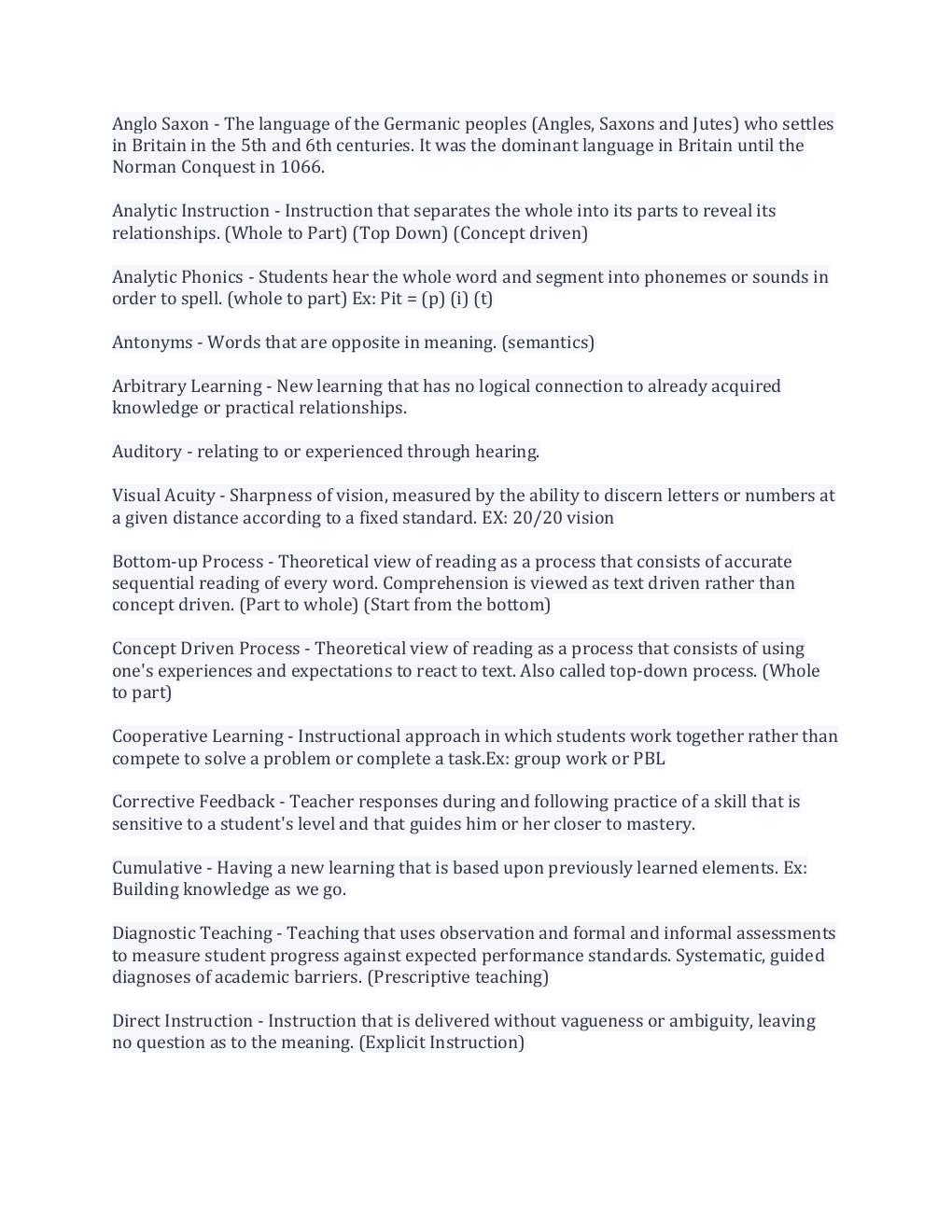 Preview page 2 of C.A.L.T Exam Study Guide With Complete Solution/ Download