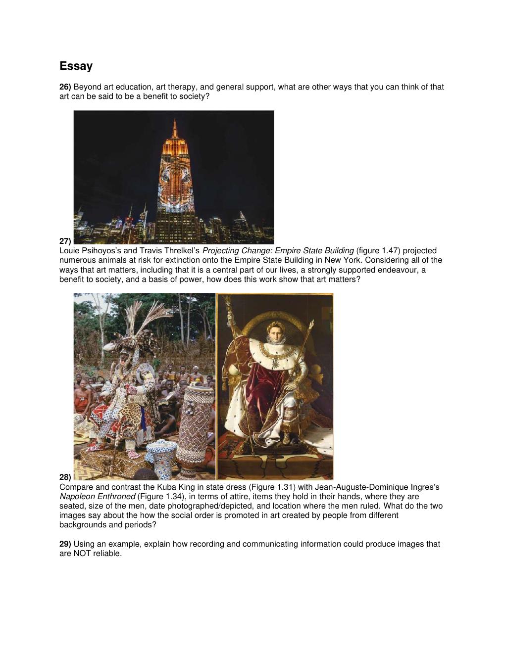 Preview page 7 of Art Matters: A Contemporary Approach to Art Appreciation 1st Edition By Pamela Gordon TEST BANK