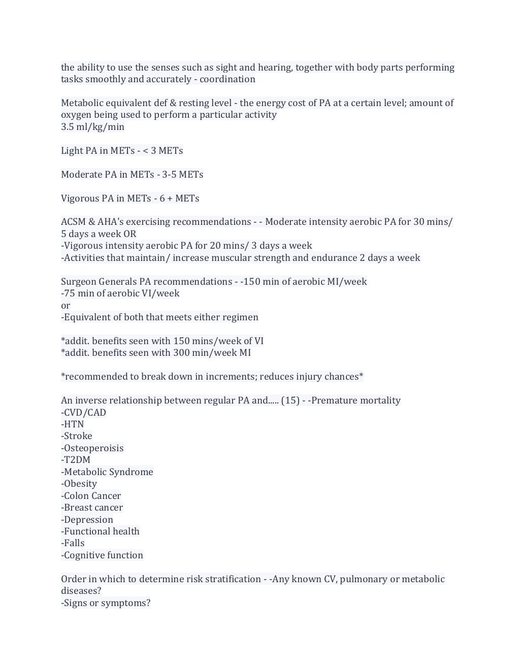 Preview page 2 of ACSM Certified Exercise Physiologist Exam Questions And Answers