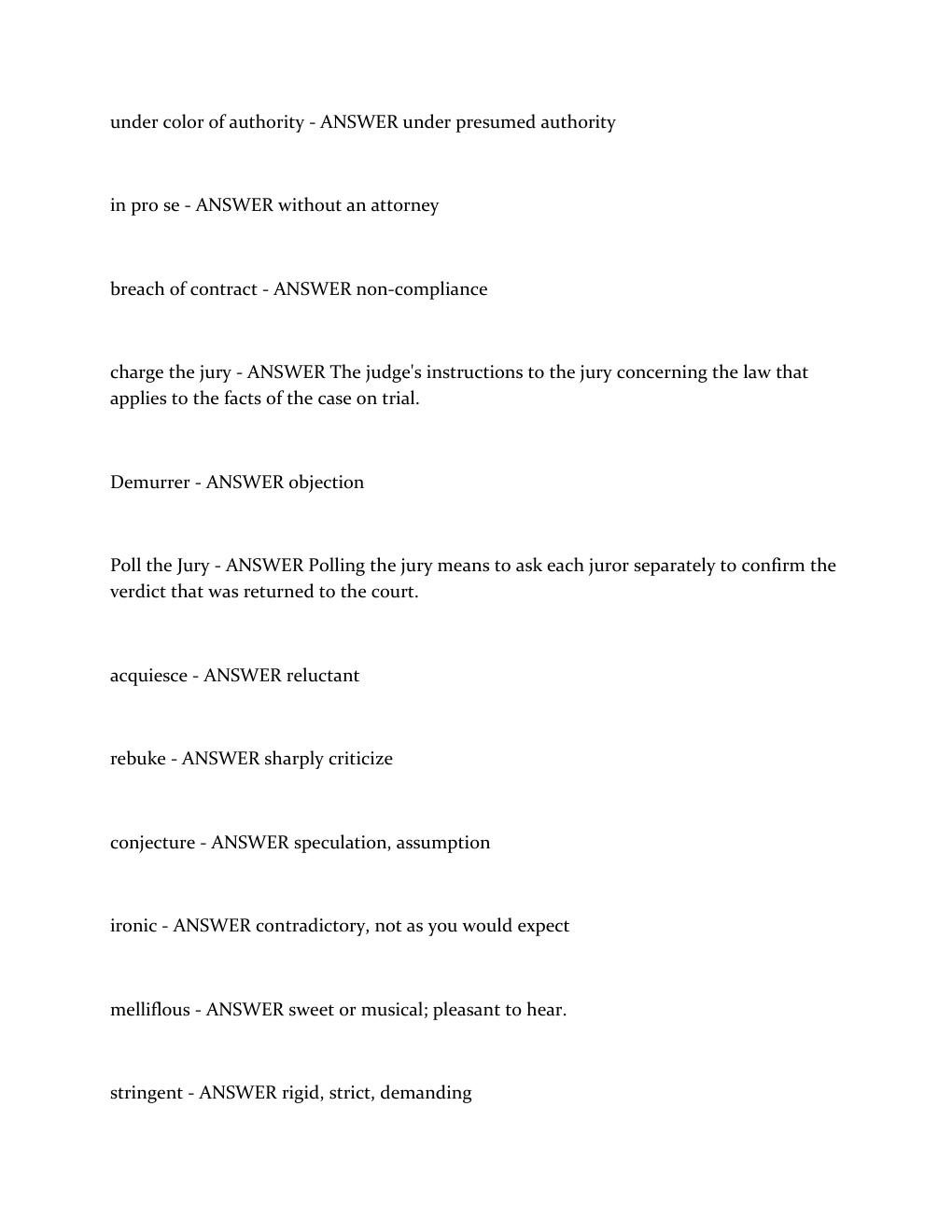Preview page 2 of Court Interpreter Written Exam Modules With Verified Answers