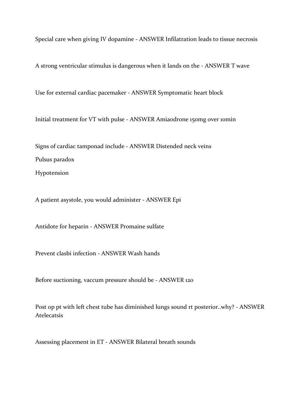 Preview page 2 of BKAT ICU 2023 Updated Test With Solution .Graded A+