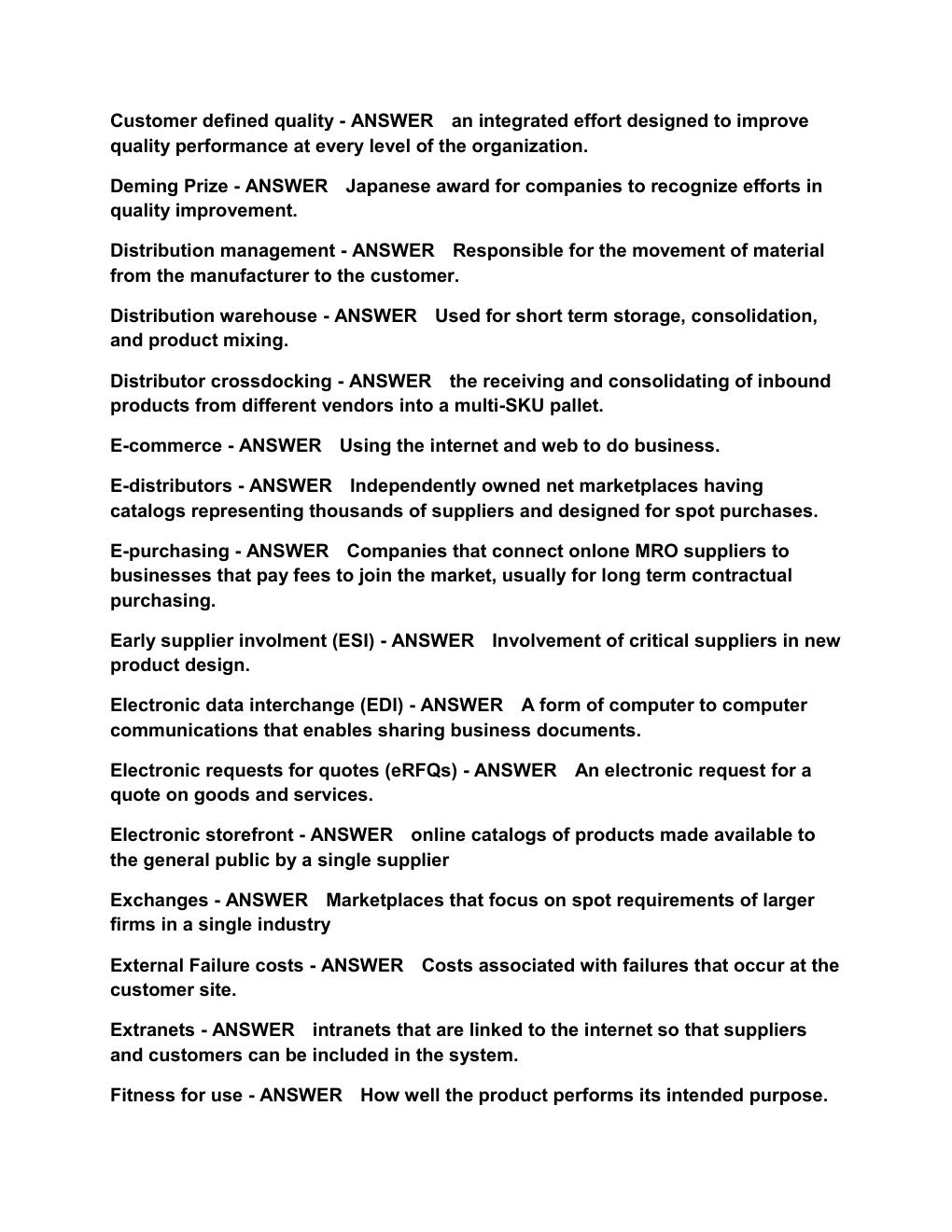 Preview page 2 of WGU C215 Operations Management Exam 2023
