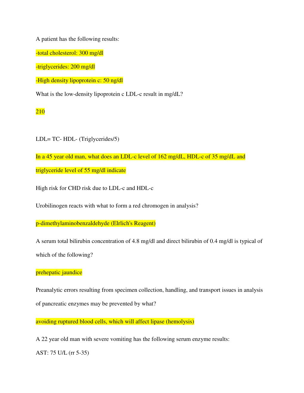 Preview page 3 of ASCP MLS module questions & Answers | Based on the indirect immunofluoresence pattern performed on serum, what would be