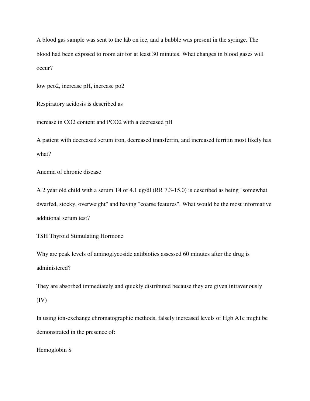 Preview page 5 of ASCP MLS module questions & Answers | Based on the indirect immunofluoresence pattern performed on serum, what would be