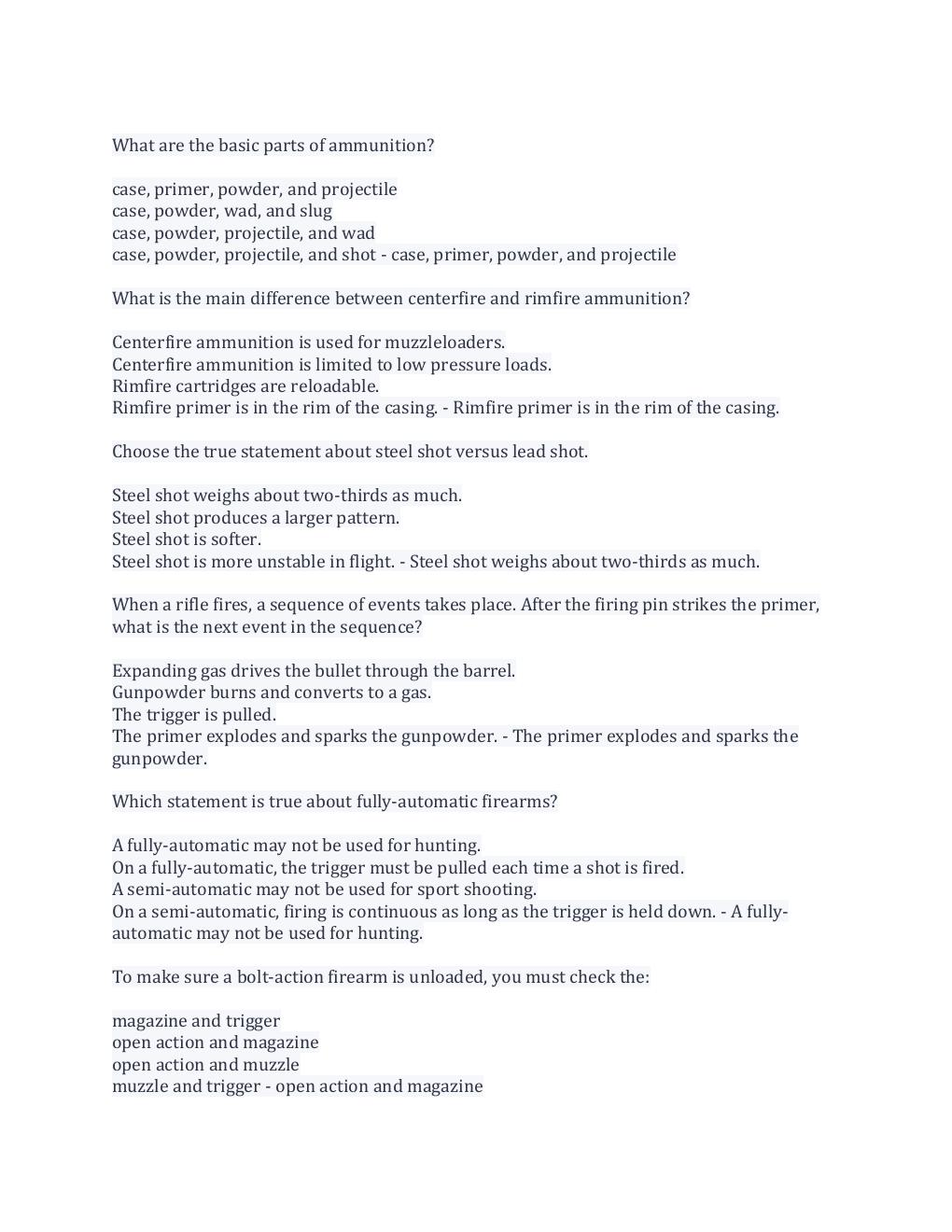 Preview page 2 of Hunters Ed Unit 1 - 9 Questions And Answers 100% Correct