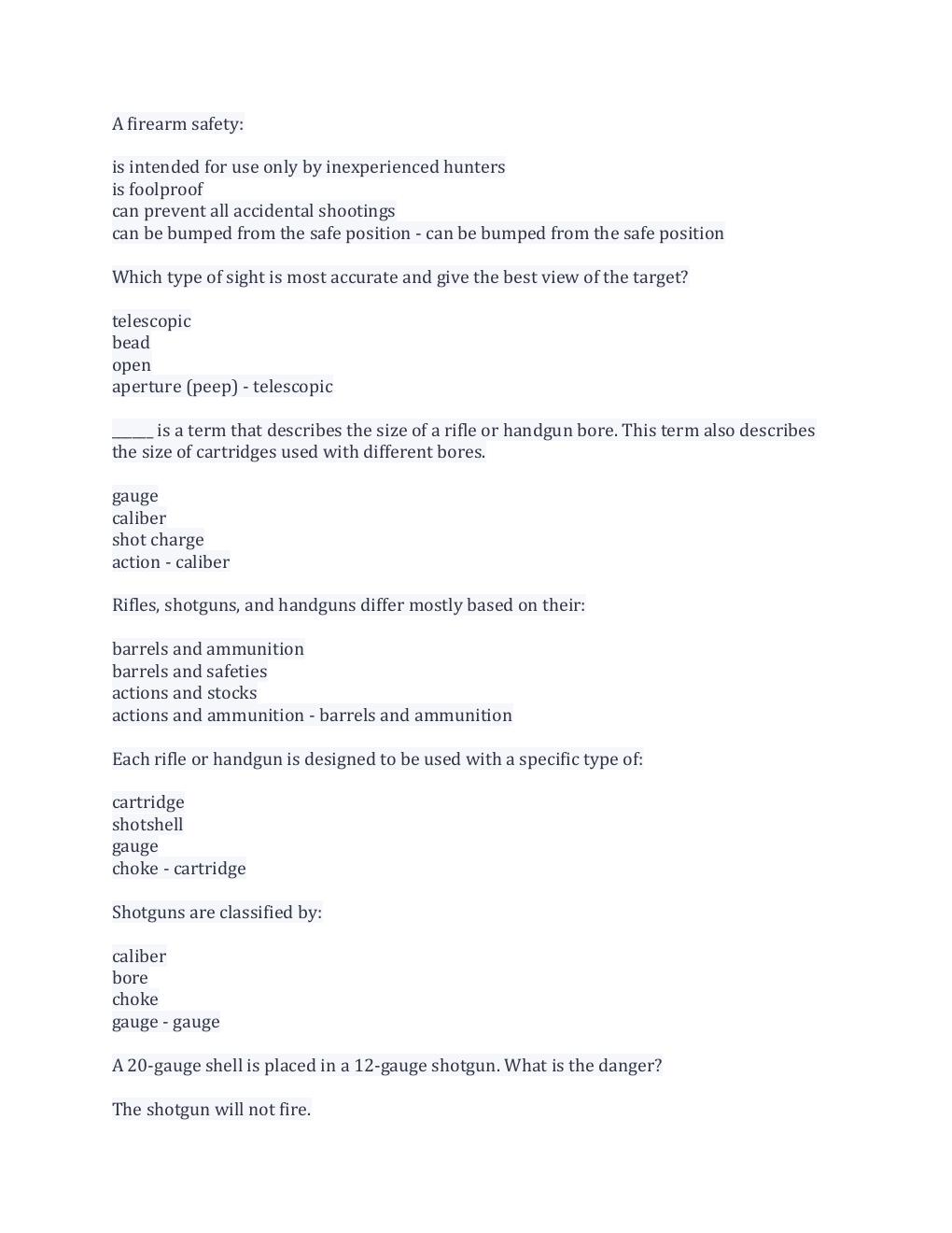 Preview page 3 of Hunters Ed Unit 1 - 9 Questions And Answers 100% Correct