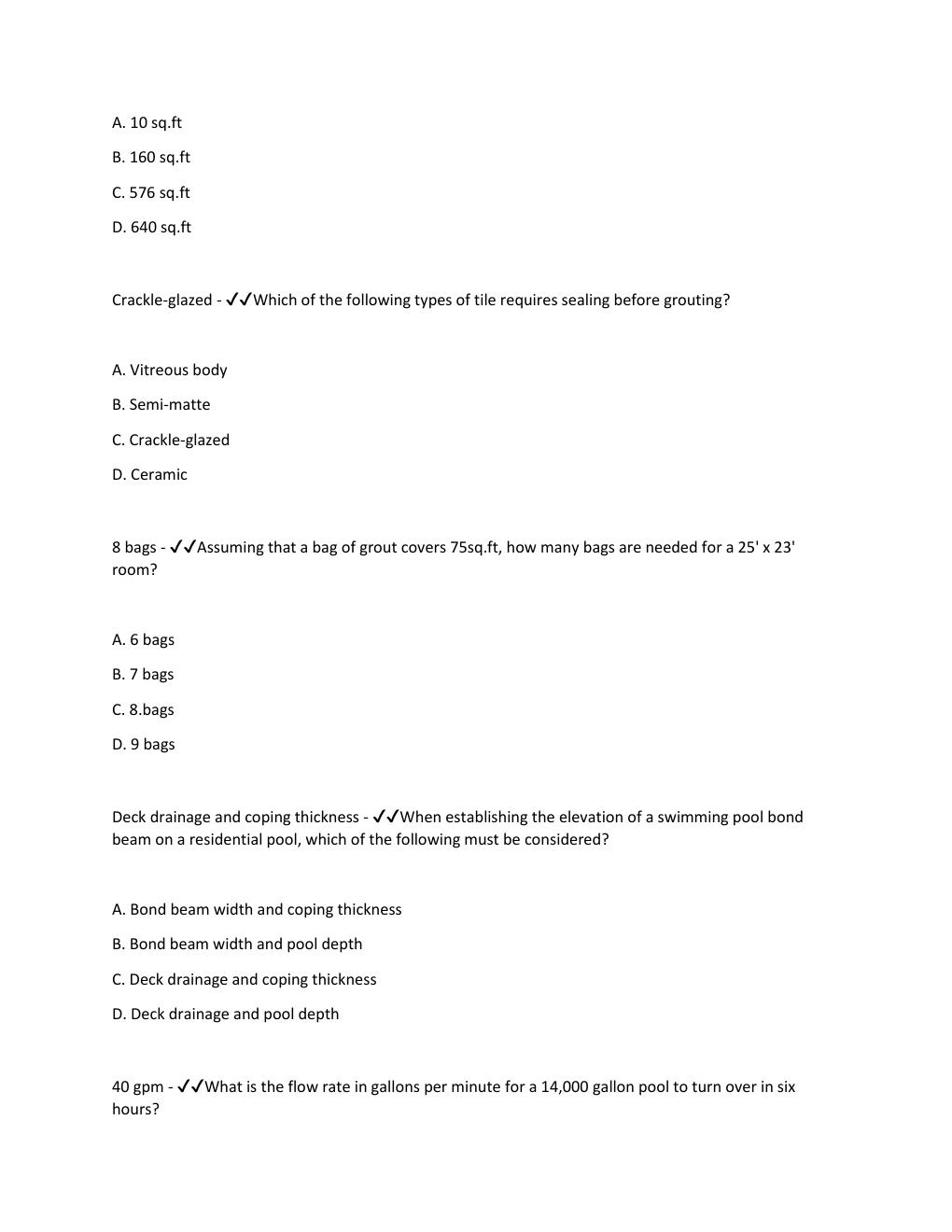 Preview page 5 of CSLB Trade Exams, Sample Questions 100% Accurate.