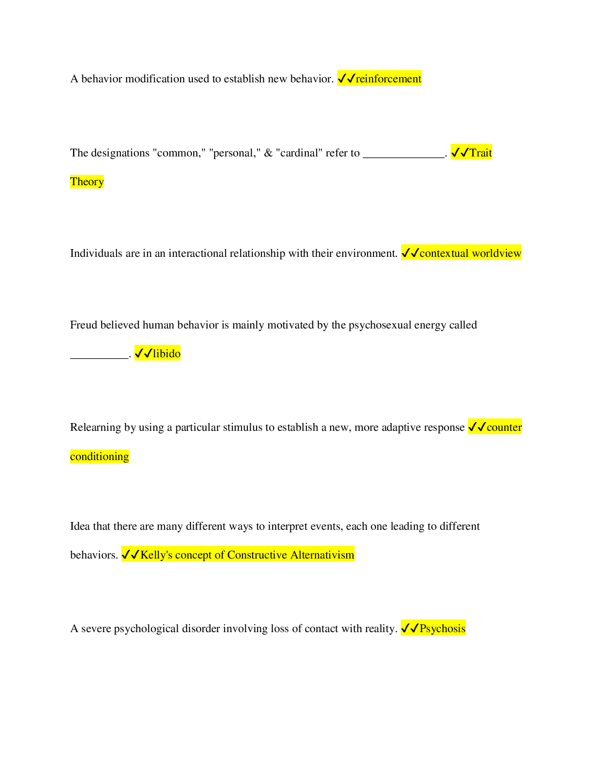 Preview page 1 of NCE/LPC Exam Study Guide Latest Rated A+
