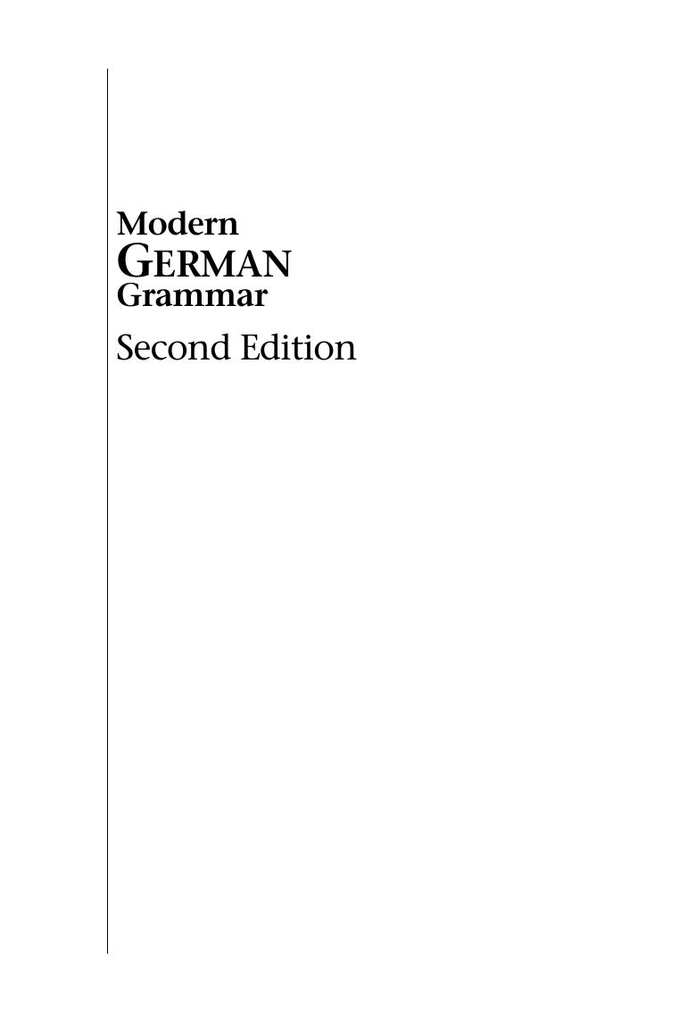 Preview page 2 of Modern GERMAN Grammar A practical guide Second Edition