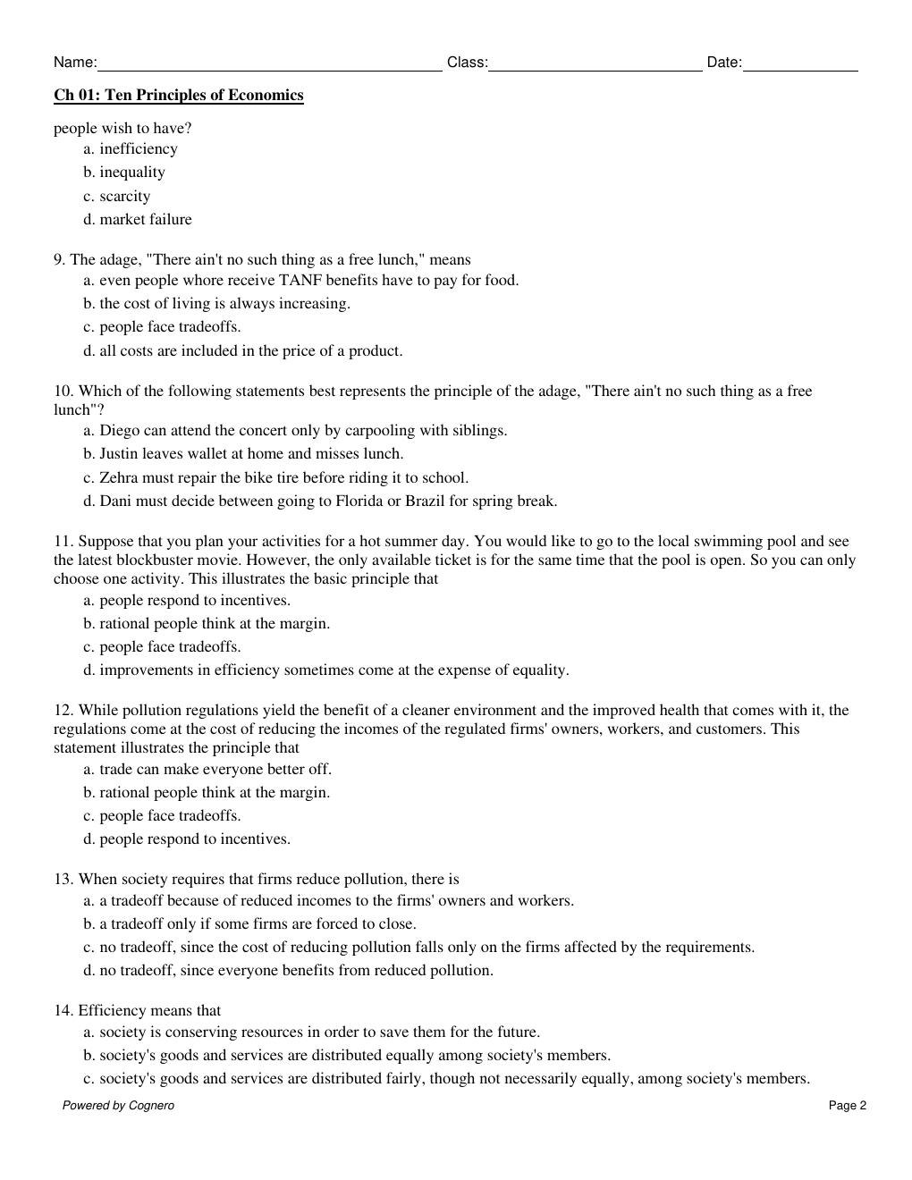 Preview page 2 of TEST BANK for Principles of Economics, 10th Edition by Gregory Mankiw