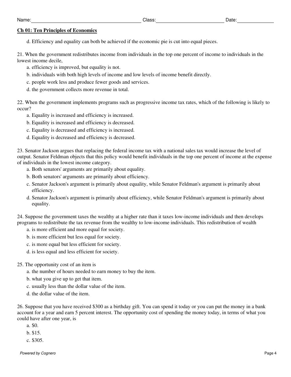 Preview page 4 of TEST BANK for Principles of Economics, 10th Edition by Gregory Mankiw