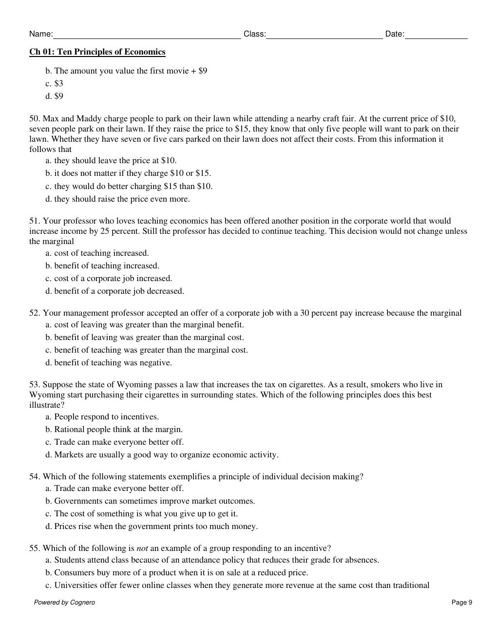 Preview page 9 of TEST BANK for Principles of Economics, 10th Edition by Gregory Mankiw
