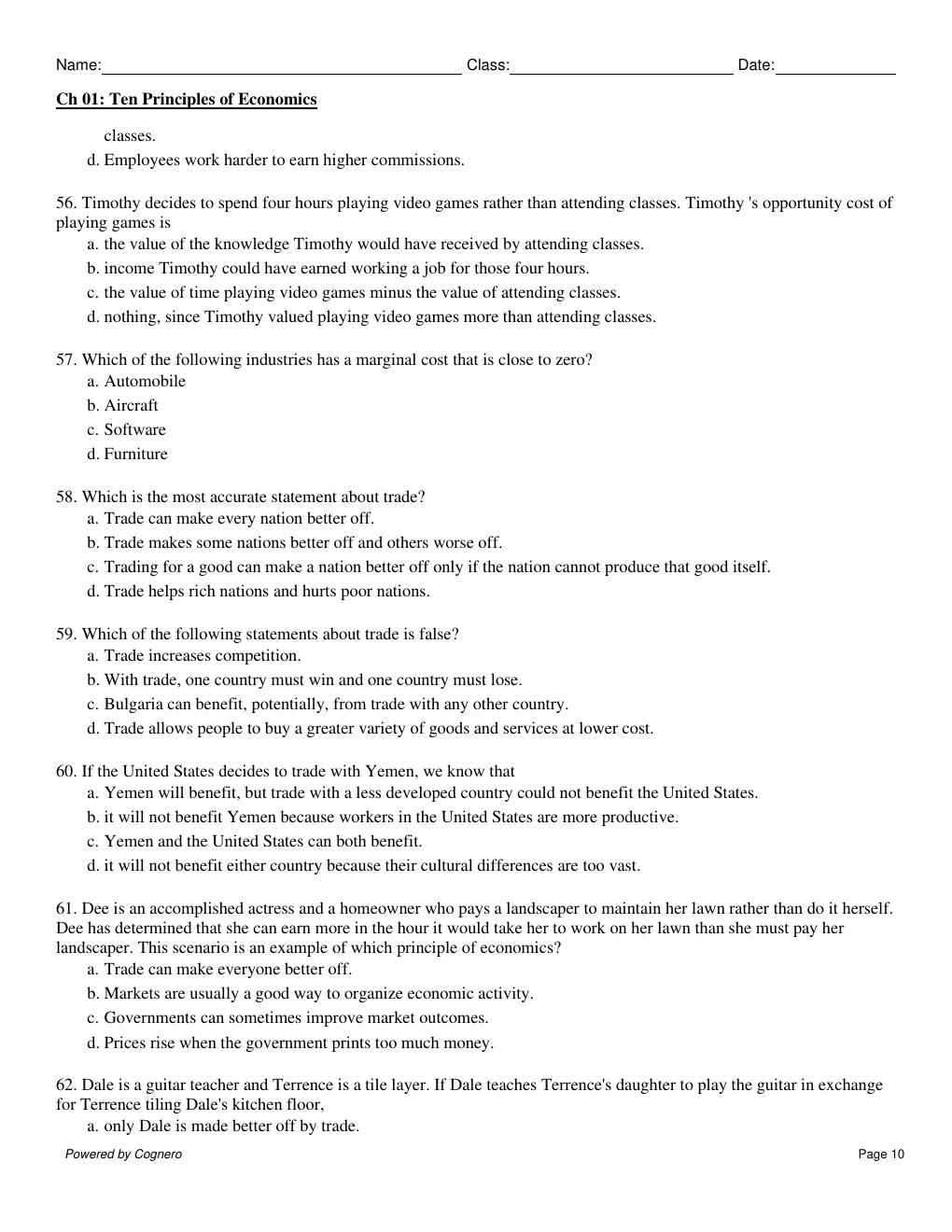 Preview page 10 of TEST BANK for Principles of Economics, 10th Edition by Gregory Mankiw