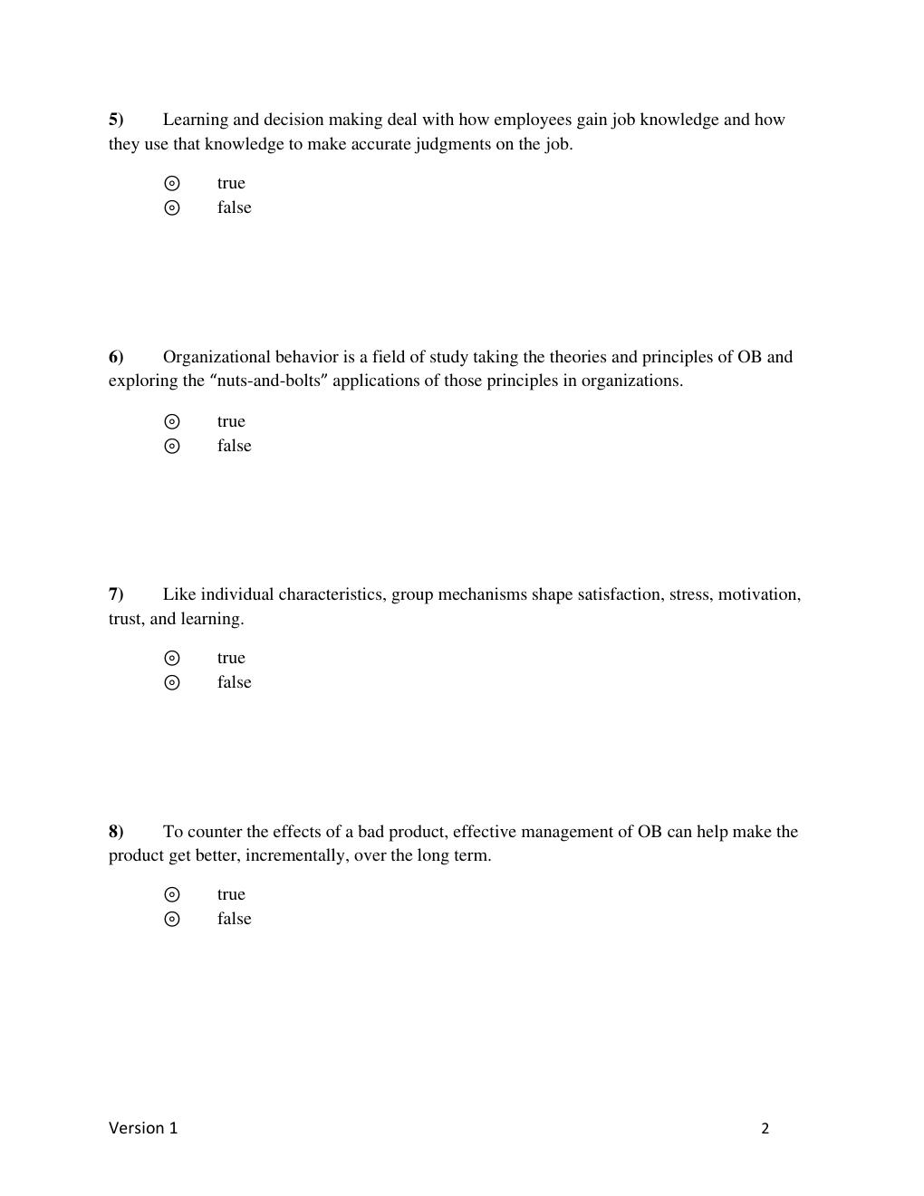 Preview page 3 of TEST BANK for ISE Organizational Behavior: Improving Performance and Commitment in the Workplace 8th Edition by Jason Co