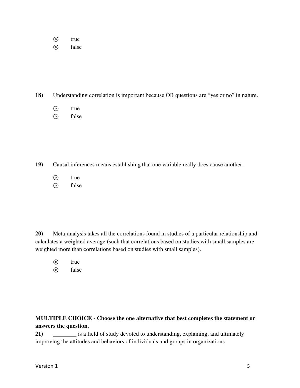 Preview page 6 of TEST BANK for ISE Organizational Behavior: Improving Performance and Commitment in the Workplace 8th Edition by Jason Co