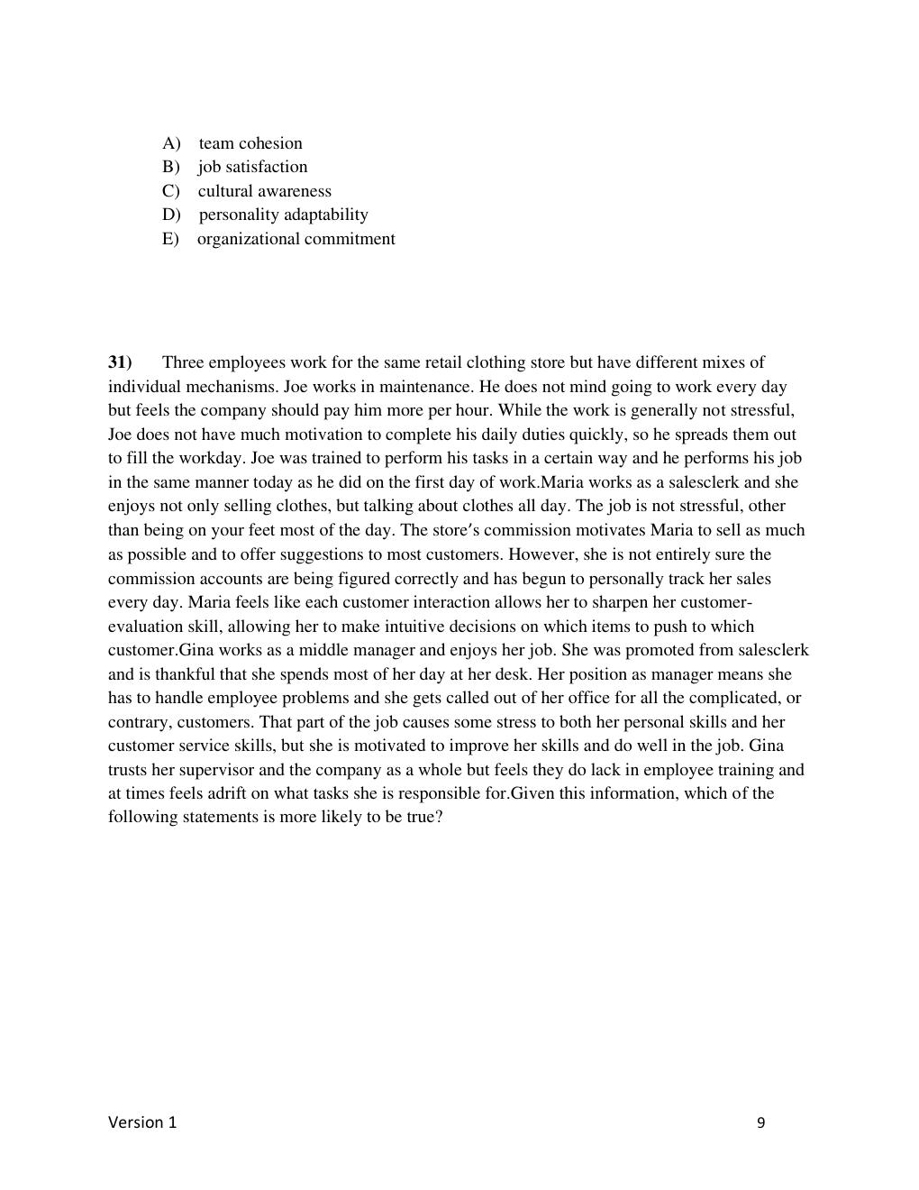 Preview page 10 of TEST BANK for ISE Organizational Behavior: Improving Performance and Commitment in the Workplace 8th Edition by Jason Co
