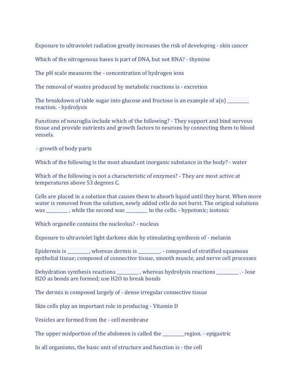 Preview page 3 of IVY TECH APHY 101 Midterm Exam Questions And Answers 100% Correct.