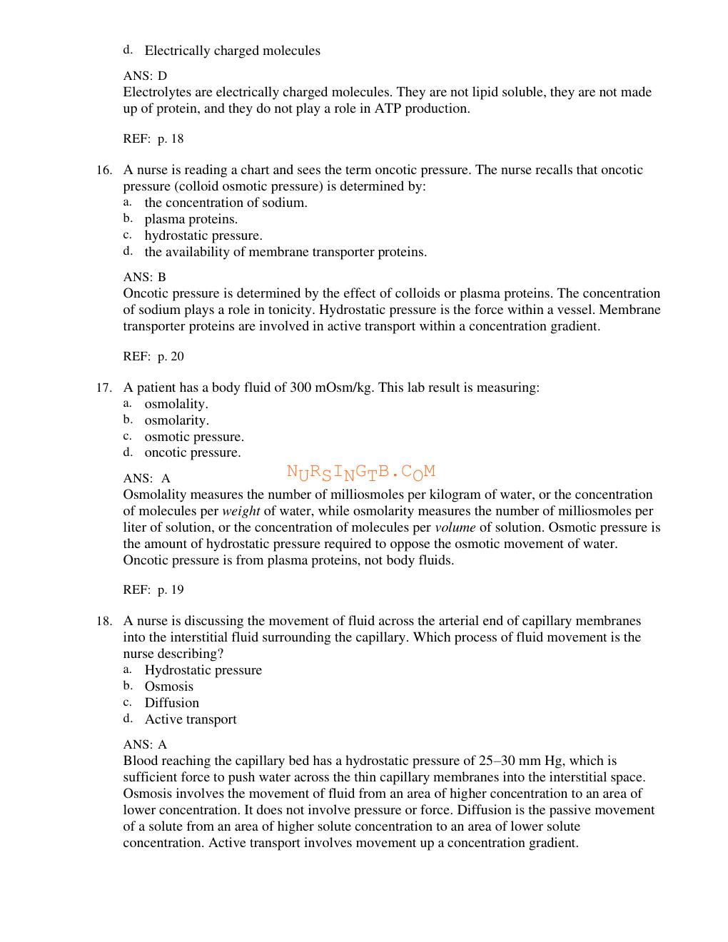 Preview page 10 of TEST BANK for McCance & Huether’s Understanding Pathophysiology The Biologic Basis for Disease in Adults and Children 9