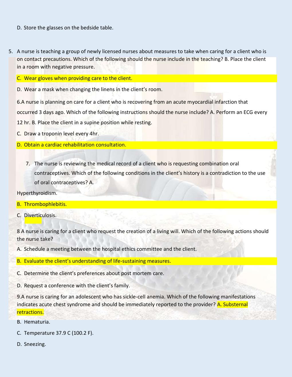 Preview page 3 of RN  Comprehensive  Predictor 2019  Form B