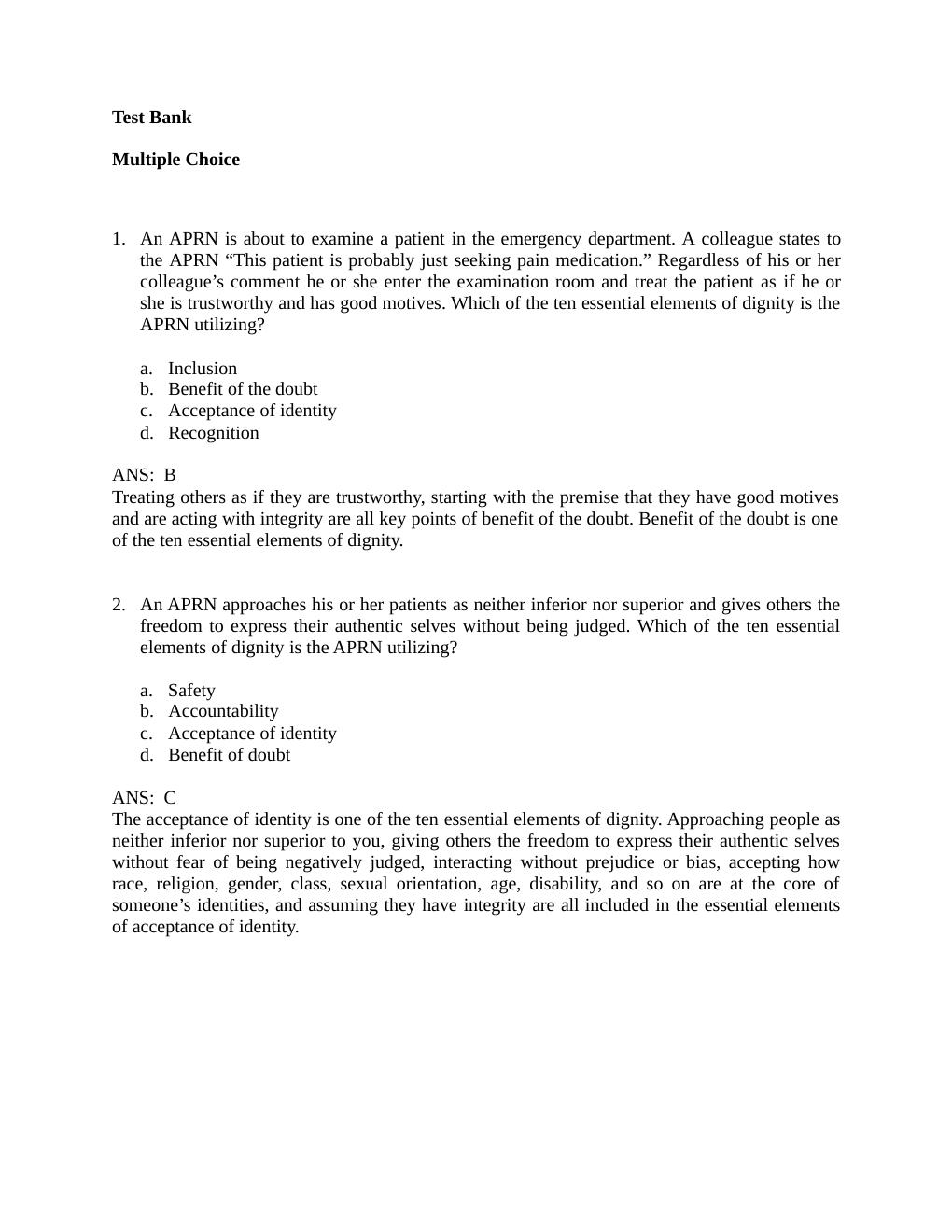 Preview page 7 of Advanced Practice Nursing : Essentials for Role Development 4th Edition Joel Test Bank