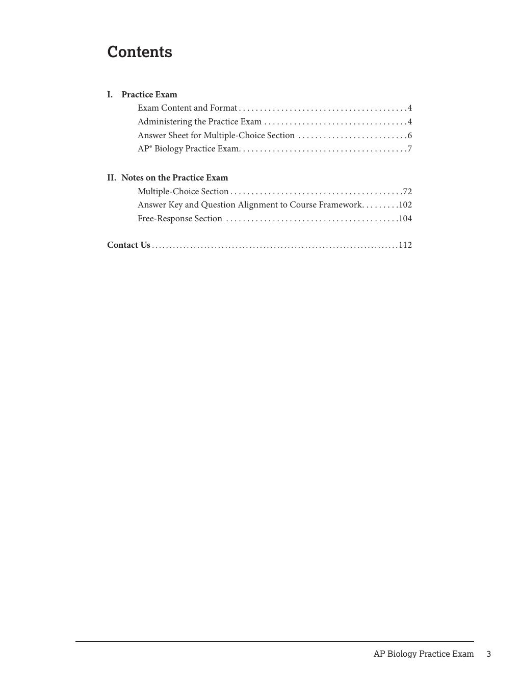 Preview page 3 of AP Biology 2023 Practice Exam 3 and Notes(Latest 2023 Review)
