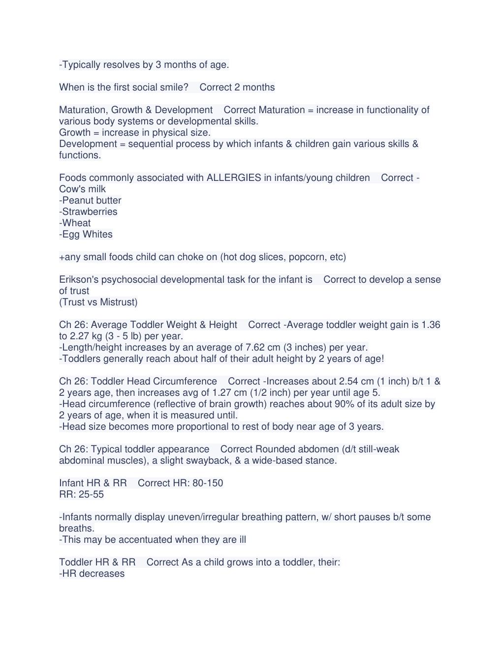 Preview page 3 of NURSING PEDIATRICS EXAM 1 GUIDE 100% CORRECT AND VERIFIED.