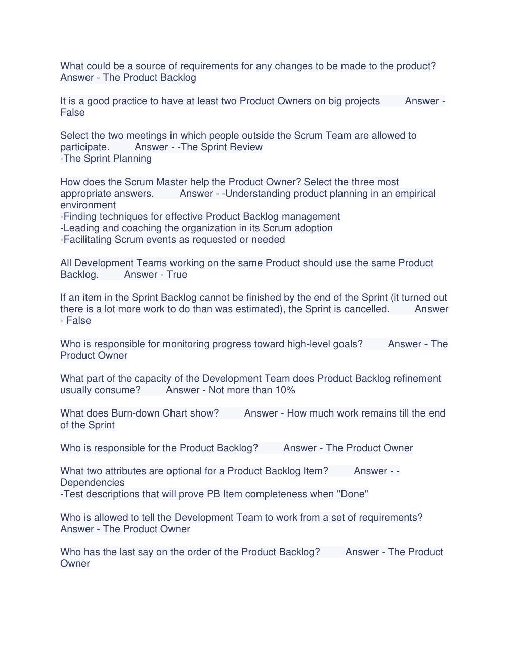 Preview page 2 of PSPO 1, PSPO 2 ACTUAL 2022/2023 EXAM COMPLETE AND RATED A.