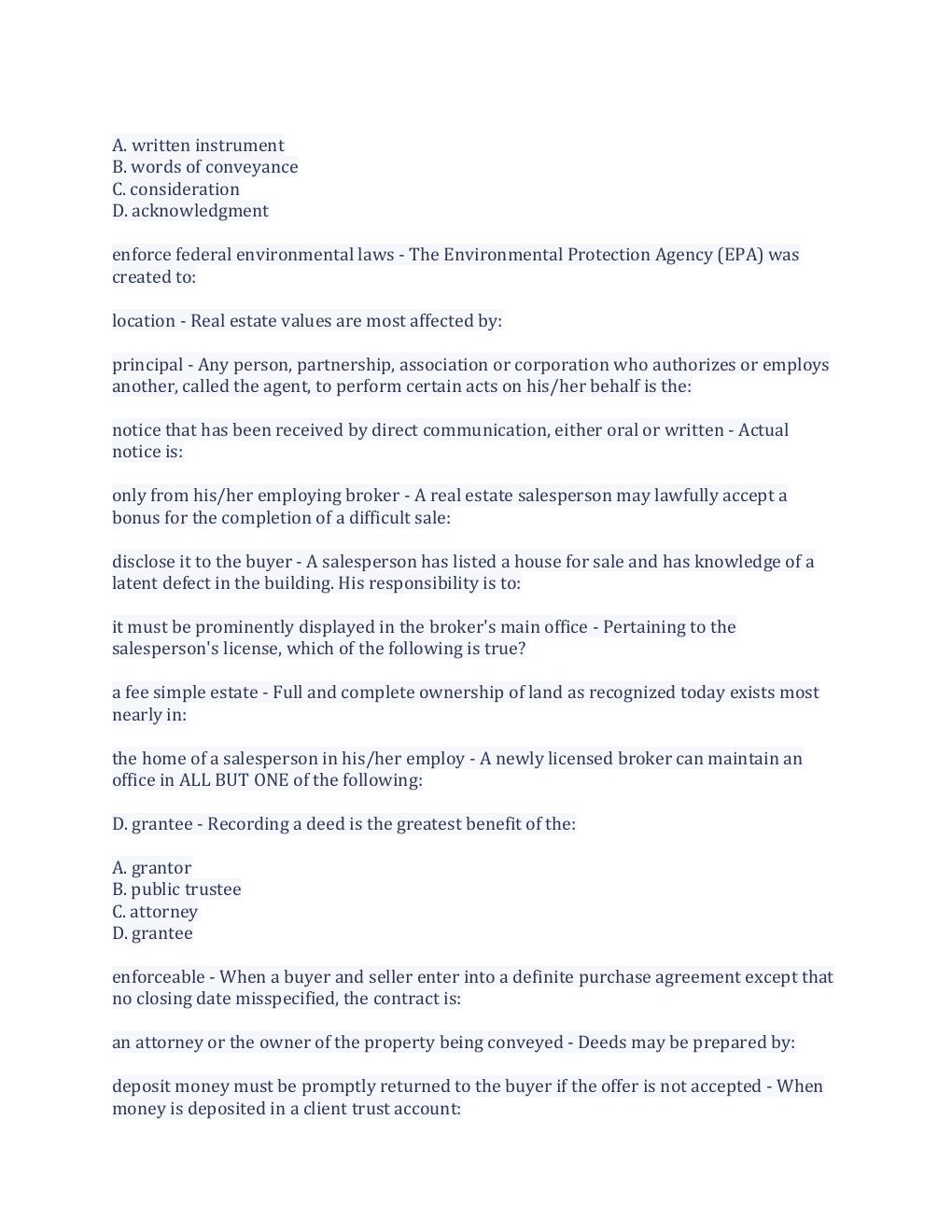 Preview page 3 of NJ Real Estate Practice Exam With Complete Solution