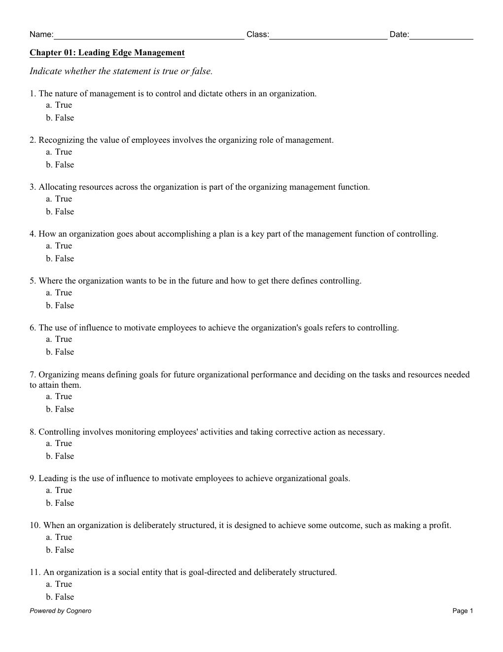 Preview page 2 of TEST BANK for Management, 14th Edition By Richard Daft