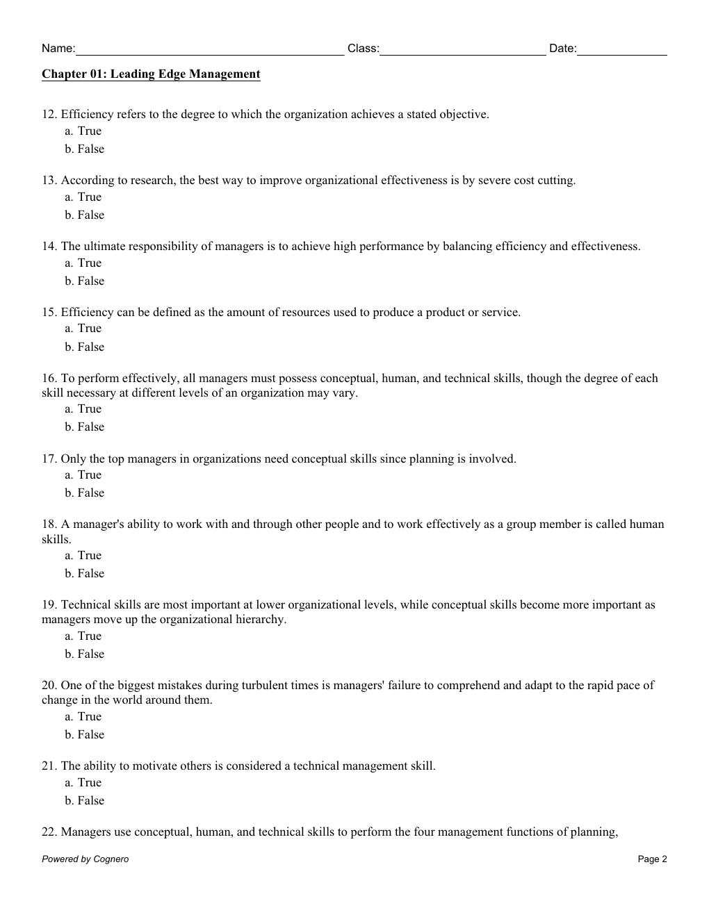 Preview page 3 of TEST BANK for Management, 14th Edition By Richard Daft