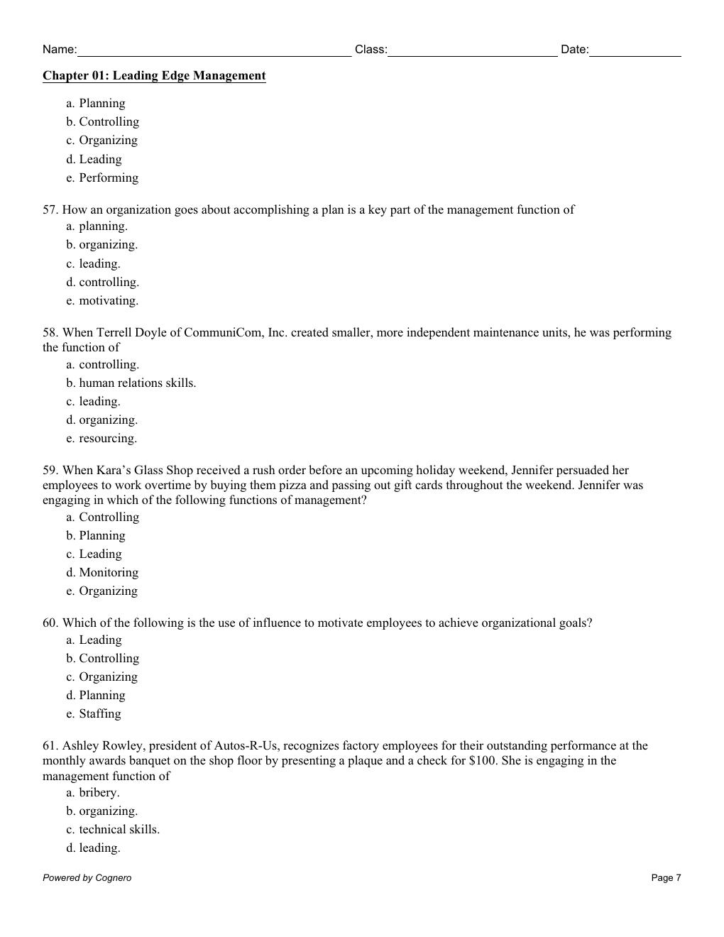 Preview page 8 of TEST BANK for Management, 14th Edition By Richard Daft