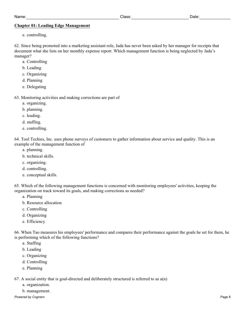 Preview page 9 of TEST BANK for Management, 14th Edition By Richard Daft