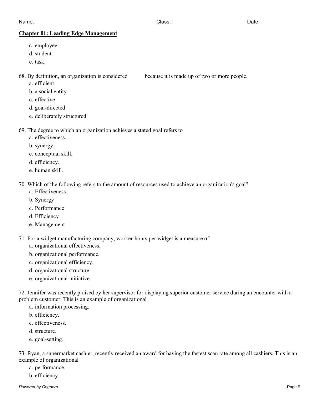 Preview page 10 of TEST BANK for Management, 14th Edition By Richard Daft