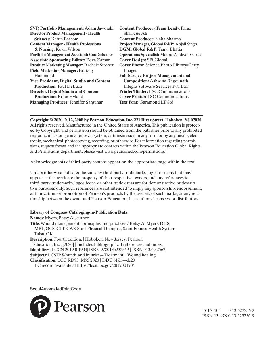 Preview page 3 of Wound Management Principles and Practices, 4th Edition By Betsy Myers | [eBook][PDF]