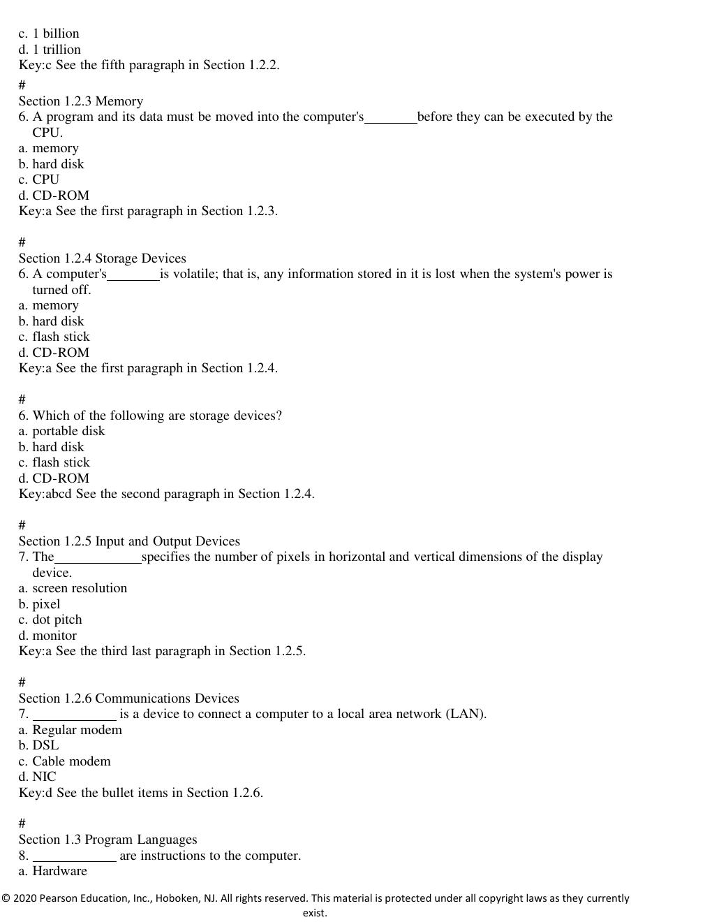 Preview page 2 of Test Bank for Introduction to Java Programming and Data Structures Comprehensive Version 12th Edition by Y. Daniel Liang