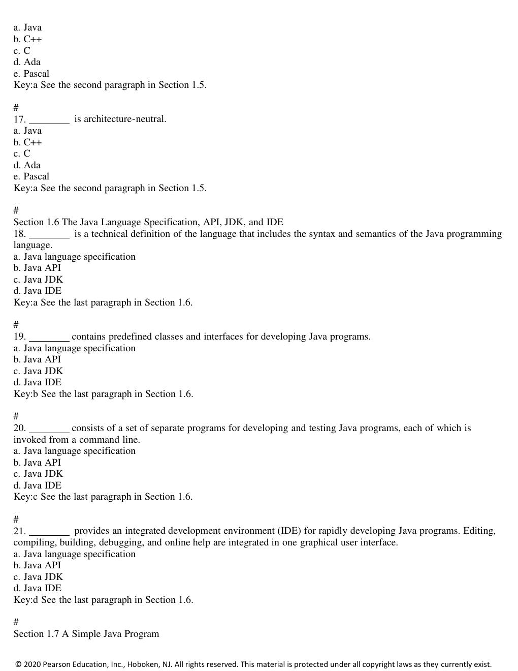 Preview page 5 of Test Bank for Introduction to Java Programming and Data Structures Comprehensive Version 12th Edition by Y. Daniel Liang