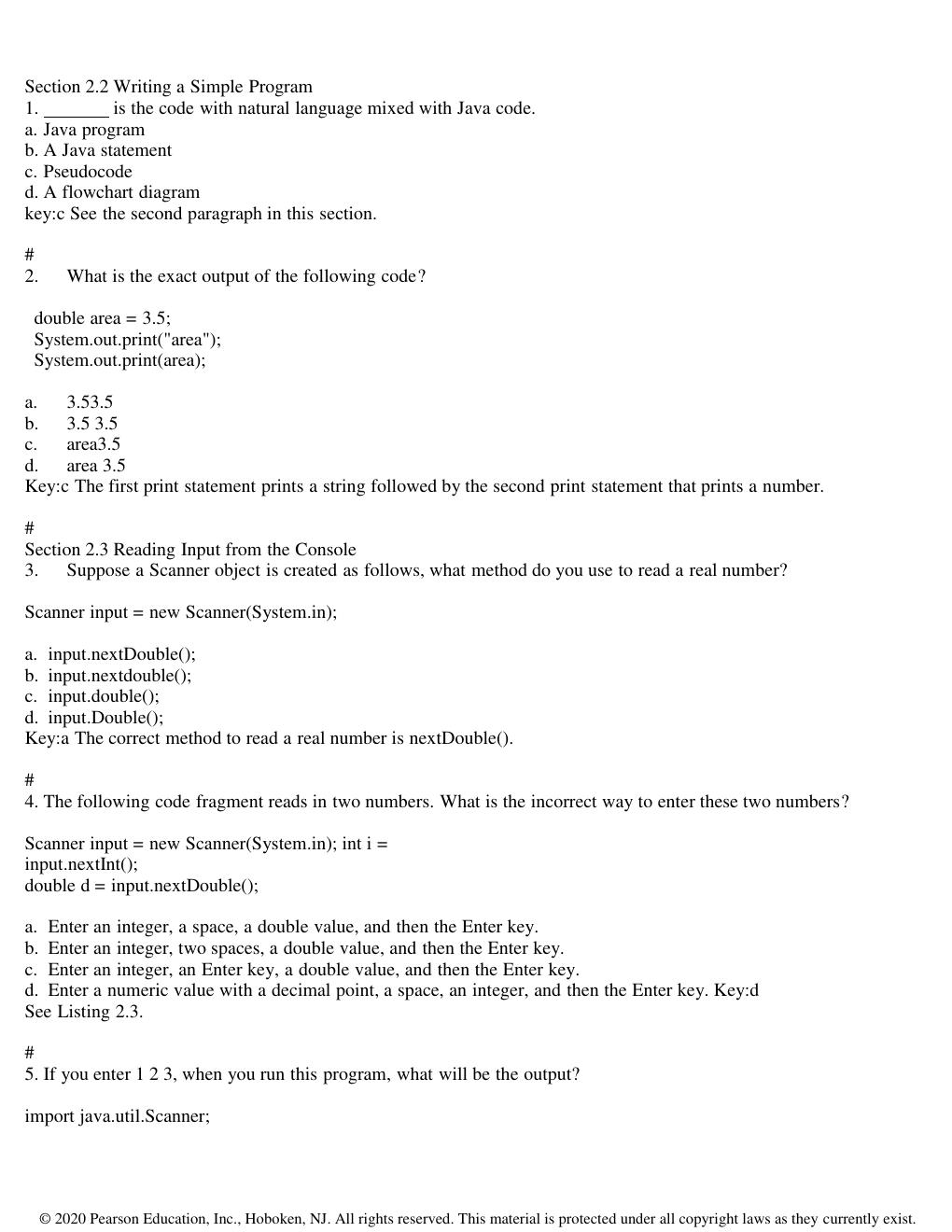 Preview page 10 of Test Bank for Introduction to Java Programming and Data Structures Comprehensive Version 12th Edition by Y. Daniel Liang