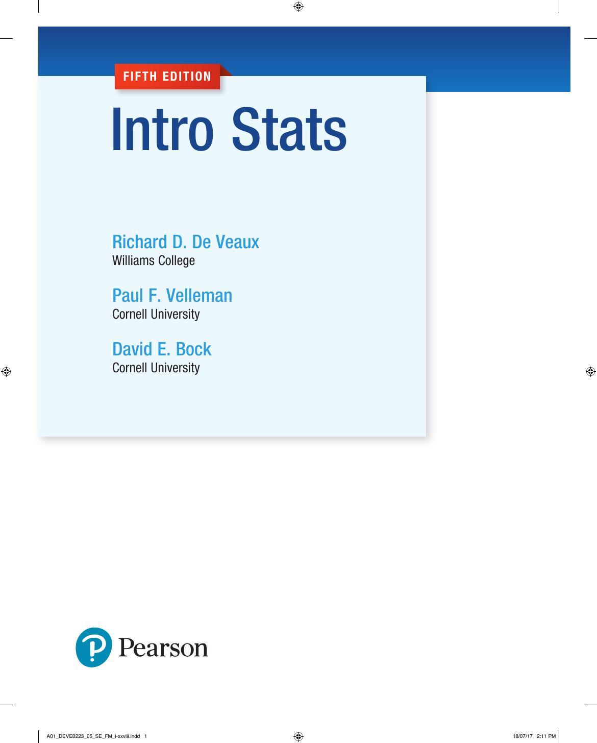Preview page 4 of Intro STATS, 5th Edition By Richard D. De Veaux